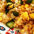 ゆきしろ★ましまろ's cooksnap of when they made ❁リメイク❁きゅうりの古漬け♪DE♪炒飯.
