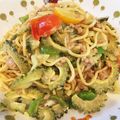 週末主夫130's cooksnap of when they made 苦くない！ゴーヤのスタミナ焼きそば.