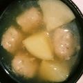 ほのぼのらっこ's cooksnap of when they made 蕪と鶏団子の煮物.