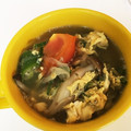 ☆syk☆'s cooksnap of when they made 簡単早い♪トマトとオクラのかき玉スープ.
