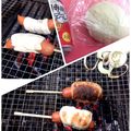 はといる's cooksnap of when they made アウトドアに、BBQに！ウインナーパン♪.