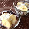 ふたごゆき's cooksnap of when they made バナナヨーグルト♪チョコレートソース添え.
