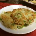 ミニまちゃ's cooksnap of when they made 獅子唐のじゃがチヂミ.