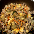 みるくちゃん♡'s cooksnap of when they made 豚肉とザーサイのふわっと卵炒め.