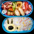 へっぽこmama's cooksnap of when they made キャラ弁 妖怪ウォッチ USAピョン.