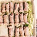 ホームパイ2012's cooksnap of when they made レンジで簡単！水菜の肉巻きごまポン酢！.