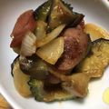 〜tinr～'s cooksnap of when they made パパのナスとゴーヤー炒め.