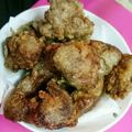 らーすこ's cooksnap of when they made カリッと美味しい♪レバーの唐揚げ.