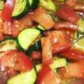 mihonakari's cooksnap of when they made トマトとズッキーニのイタリアンサラダ.