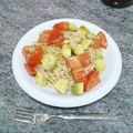 ebipeco's cooksnap of when they made アボカドとトマトの冷製パスタ.