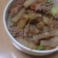 Sac’HiNa's cooksnap of when they made 大根のピリ辛そぼろ炒め.