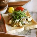 ガメコ's cooksnap of when they made *しらす大葉とアボカドのトースト*.