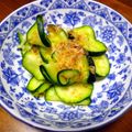 時花3V3♪'s cooksnap of when they made ⭐️ズッキーニの梅昆布茶和え.
