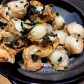 城太郎's cooksnap of when they made ベビーホタテの大葉バター醤油.