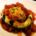 ※Kei's cooksnap of when they made ズッキーニの肉詰め・トマトソース.