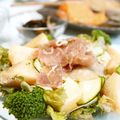 noamanma's cooksnap of when they made 生ハムと桃とズッキーニのサラダ.