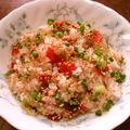 よよっち♪'s cooksnap of when they made 2分で完成！福神漬のカレー風味まぜ寿司.