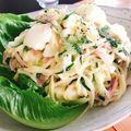 ☆糖質減らしてます☆'s cooksnap of when they made こんにゃくめんで☆ハムたまサラダ.