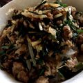 スパイスパーラー's cooksnap of when they made 簡単！ニラとハラミの花椒炒め(丼).