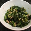 クックE9HTI0☆'s cooksnap of when they made キュウリ、ワカメ、ツナの酢の物.
