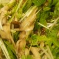 yu325's cooksnap of when they made きのこと水菜のポン酢サラダ❤作り置き❤.