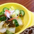 二角形's cooksnap of when they made 簡単手間なし☆白菜のもずく酢和え.