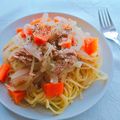 ma⚡'s cooksnap of when they made ポン酢でさっぱり☆ツナ玉ねぎのパスタ.