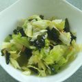こむぎぱくぱく's cooksnap of when they made キャベツとあみえびのワカメナムル.