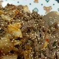 クックJPM38G☆'s cooksnap of when they made カサ増し炒め物☆こんにゃく牛キムチ炒め.