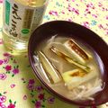 ふたごゆき's cooksnap of when they made 健康レシピ焼きえのきとネギで香ばし味噌汁.