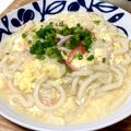 クックV4WJS0☆'s cooksnap of when they made カニカマDEかに玉風ワンポットパスタ♪.