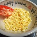 卯月のうさぎ２０１４'s cooksnap of when they made ゆで卵で　フワフワ✿花ミモザ✿.