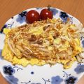 ナタデココア☆'s cooksnap of when they made ＊絶品！納豆ともやしのオムレツ＊.