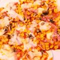 マム's cooksnap of when they made ピザ☆ある材料で簡単にソース&トッピング.