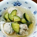 まあこmm's cooksnap of when they made ズッキーニと鶏団子の中華春雨スープ.