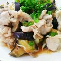 クックAPD2L1☆'s cooksnap of when they made ナスと豚肉のにんにくポン酢炒め◆温玉のせ.