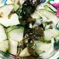 のぶ代's cooksnap of when they made はぐら瓜とワカメの酢の物.