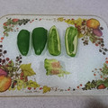 Dream♪'s cooksnap of when they made 超簡単！ピーマンの種をよけて切る方法.