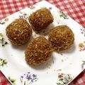 しーも♪'s cooksnap of when they made パン粉を炒めて揚げない★カボチャコロッケ.