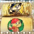 しりませんたろう's cooksnap of when they made * 可愛い苺もようのロールケーキ♪.