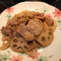 クックDBEDXX☆'s cooksnap of when they made レンコンと豚肉のテリテリ炒め.