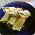 まゆたまねこ's cooksnap of when they made 簡単！ささみと大葉とチーズの春巻き.