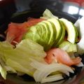 しろみ７１'s cooksnap of when they made アボカドサーモン丼.