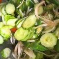 鍋子ちゃん's cooksnap of when they made 簡単♪トマトとキュウリ オクラの酢の物.