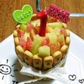 アズール♪'s cooksnap of when they made １歳★一緒に食べれる誕生日ケーキ★.