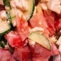 リトルキューピー's cooksnap of when they made トマトとキュウリの白和え風サラダ.