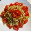 umapan's cooksnap of when they made ♡簡単♡トマトとバジルの冷製パスタ♡.