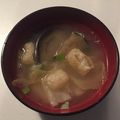 ラクラクダ's cooksnap of when they made キャベツとなすのおみそ汁.
