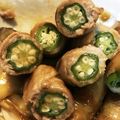 たいきちばあゆ's cooksnap of when they made ご飯が進む♪肉巻きオクラのカレー照り焼き.