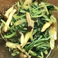 ポチわんこ's cooksnap of when they made シメジと水菜のニンニクの香り炒め♪.